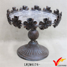 Vintage Floral Edge Custom Decorative Metal Plate